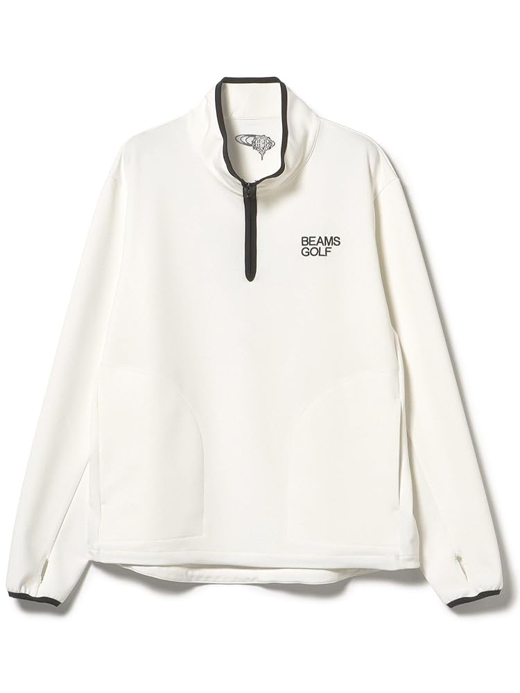 beamsgolf ハーフジップスウェット　M 新品 ビームスゴルフ] スウェット ORANGE LABEL ストレッチツイル